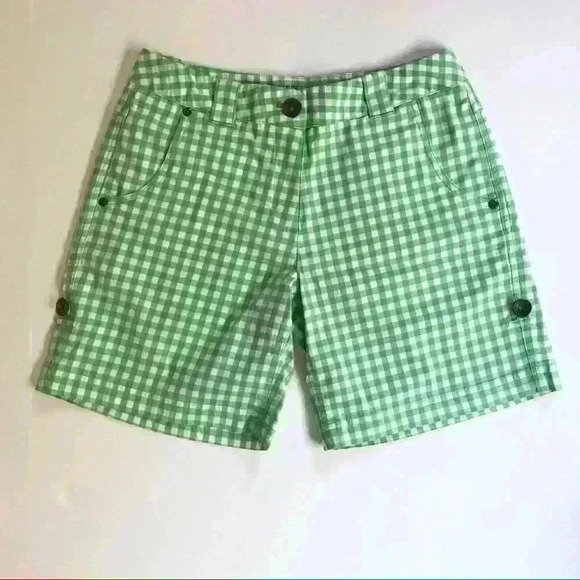 Nike Golf Sport Dry Fit Checkered Roll Up Shorts - Picture 1 of 6